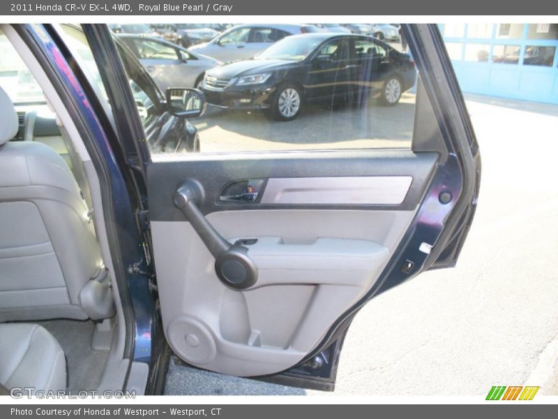 Royal Blue Pearl / Gray 2011 Honda CR-V EX-L 4WD