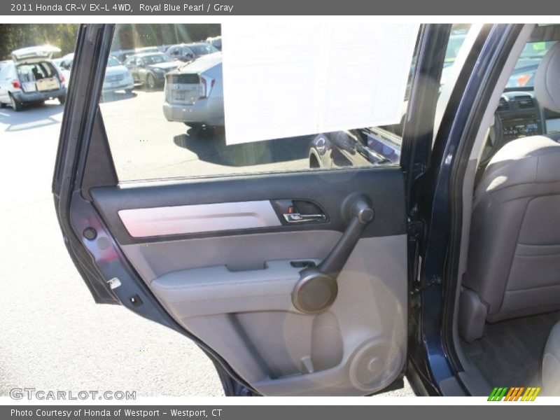 Royal Blue Pearl / Gray 2011 Honda CR-V EX-L 4WD