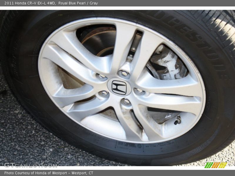 Royal Blue Pearl / Gray 2011 Honda CR-V EX-L 4WD