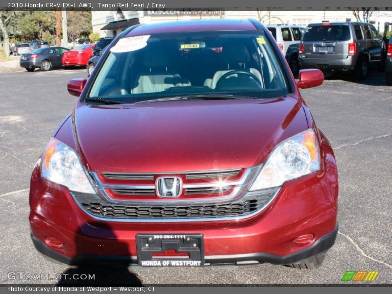 Tango Red Pearl / Gray 2010 Honda CR-V EX-L AWD