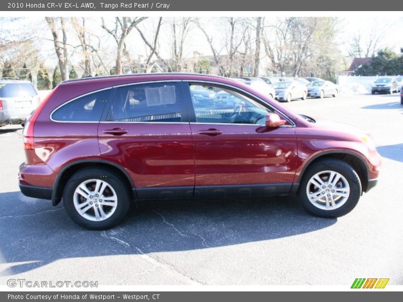 Tango Red Pearl / Gray 2010 Honda CR-V EX-L AWD