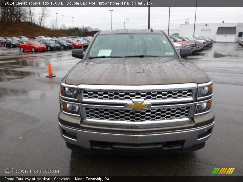 Brownstone Metallic / Jet Black 2014 Chevrolet Silverado 1500 LT Double Cab 4x4