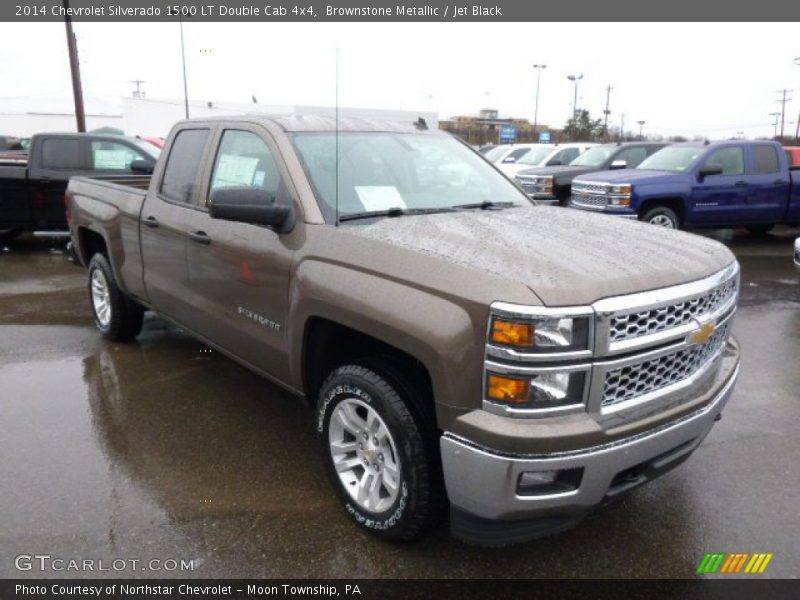 Brownstone Metallic / Jet Black 2014 Chevrolet Silverado 1500 LT Double Cab 4x4