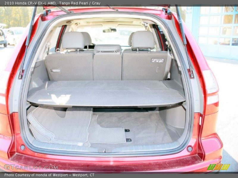 Tango Red Pearl / Gray 2010 Honda CR-V EX-L AWD