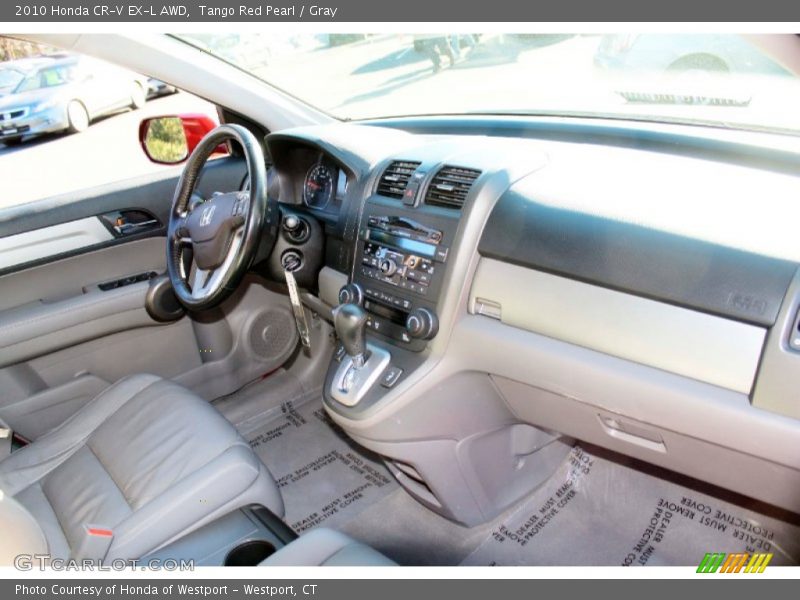 Tango Red Pearl / Gray 2010 Honda CR-V EX-L AWD