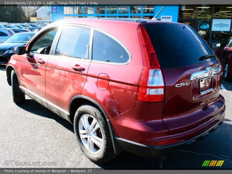 Tango Red Pearl / Gray 2010 Honda CR-V EX-L AWD
