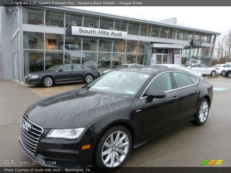 Havanna Black Metallic / Nougat Brown 2014 Audi A7 3.0T quattro Premium Plus