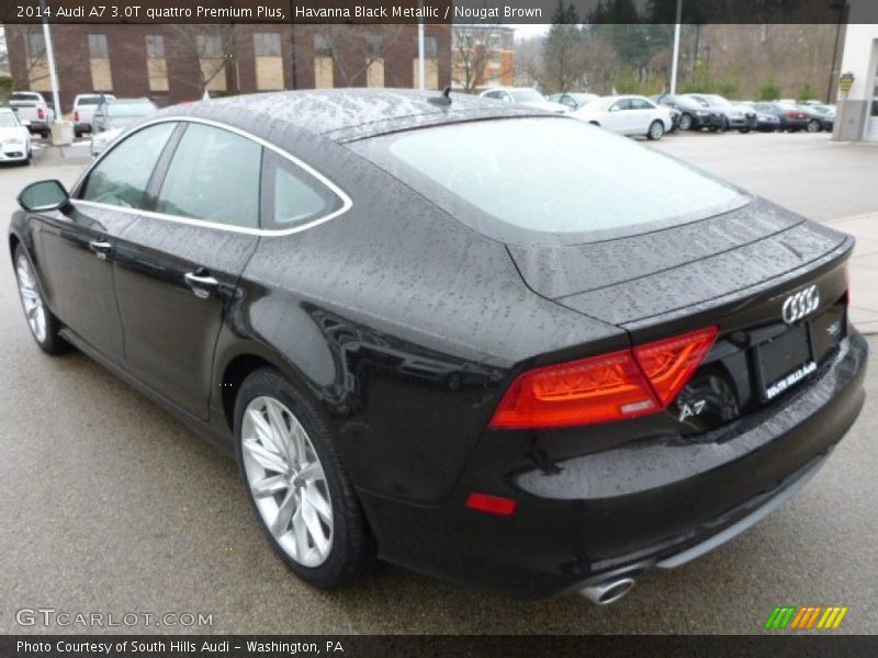 Havanna Black Metallic / Nougat Brown 2014 Audi A7 3.0T quattro Premium Plus