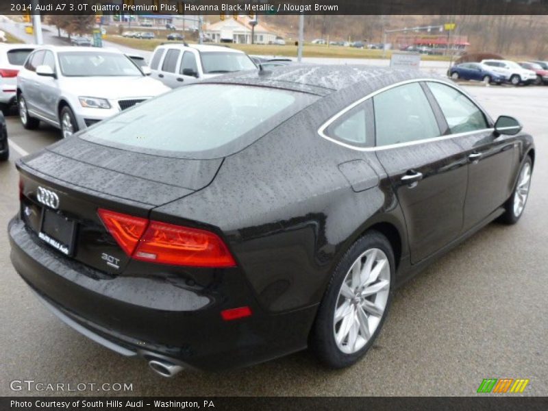 Havanna Black Metallic / Nougat Brown 2014 Audi A7 3.0T quattro Premium Plus
