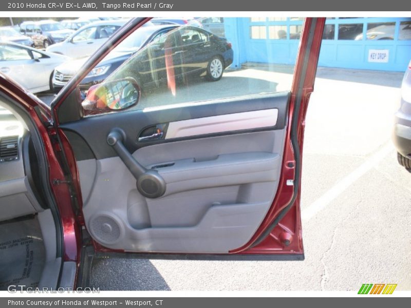 Tango Red Pearl / Gray 2010 Honda CR-V EX-L AWD