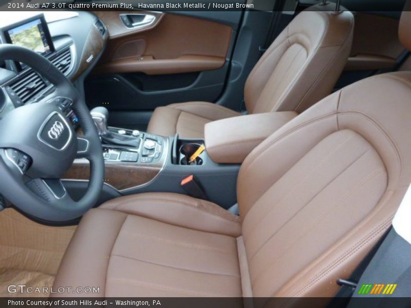 Havanna Black Metallic / Nougat Brown 2014 Audi A7 3.0T quattro Premium Plus