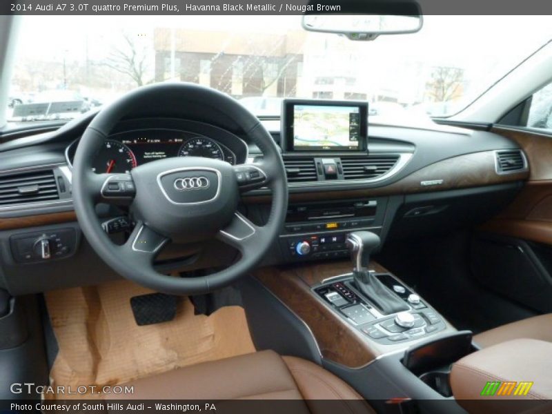 Havanna Black Metallic / Nougat Brown 2014 Audi A7 3.0T quattro Premium Plus