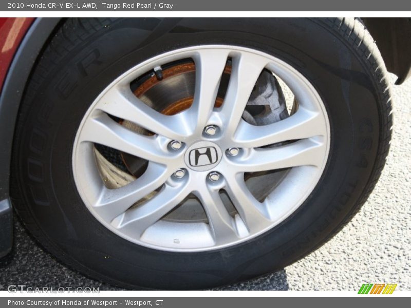 Tango Red Pearl / Gray 2010 Honda CR-V EX-L AWD