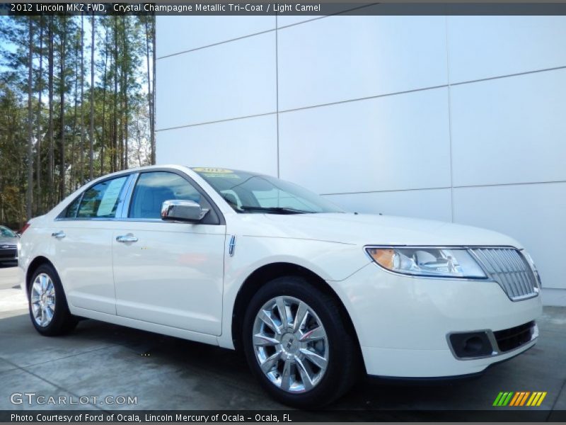 Crystal Champagne Metallic Tri-Coat / Light Camel 2012 Lincoln MKZ FWD