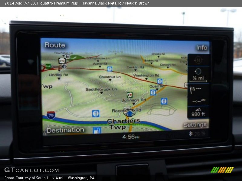 Havanna Black Metallic / Nougat Brown 2014 Audi A7 3.0T quattro Premium Plus