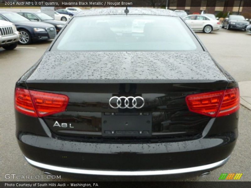 Havanna Black Metallic / Nougat Brown 2014 Audi A8 L 3.0T quattro