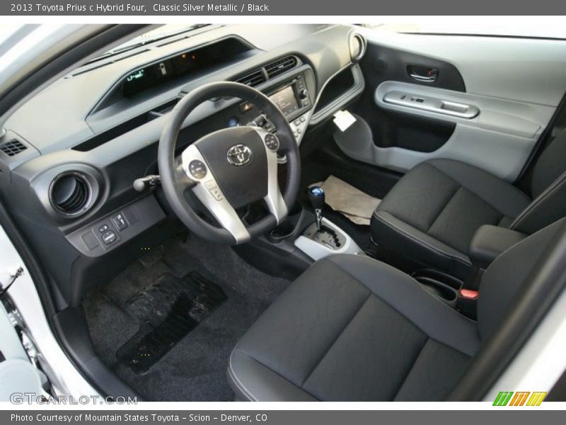 Classic Silver Metallic / Black 2013 Toyota Prius c Hybrid Four