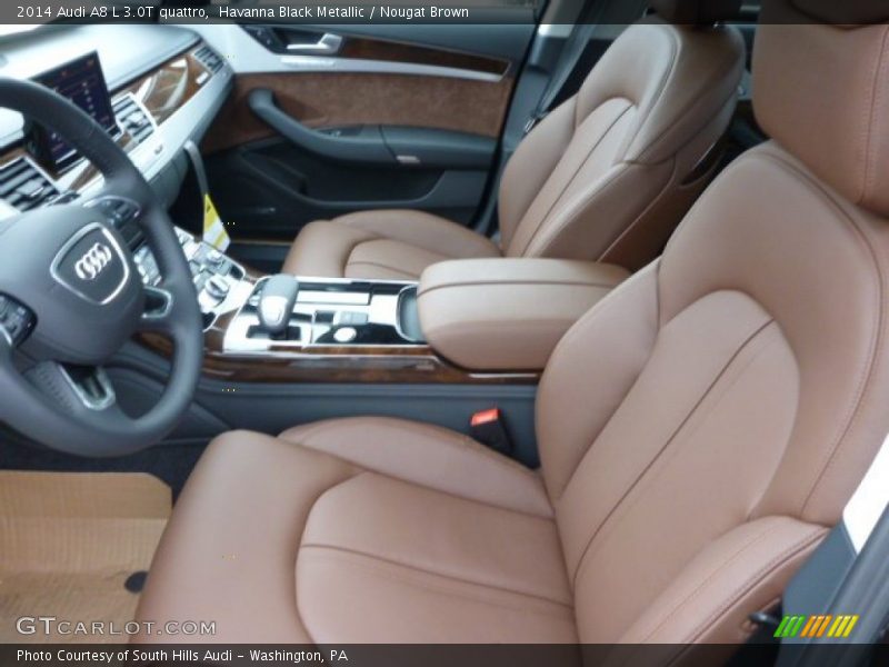 Front Seat of 2014 A8 L 3.0T quattro