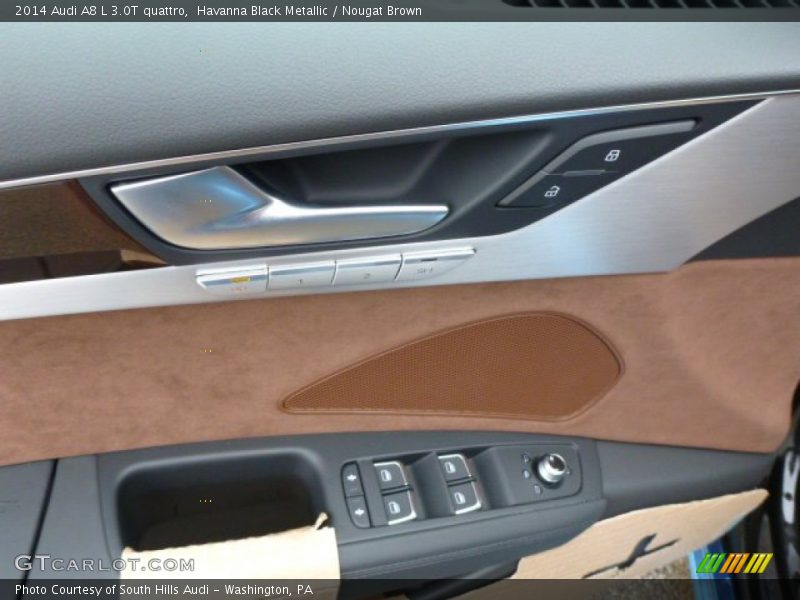 Havanna Black Metallic / Nougat Brown 2014 Audi A8 L 3.0T quattro