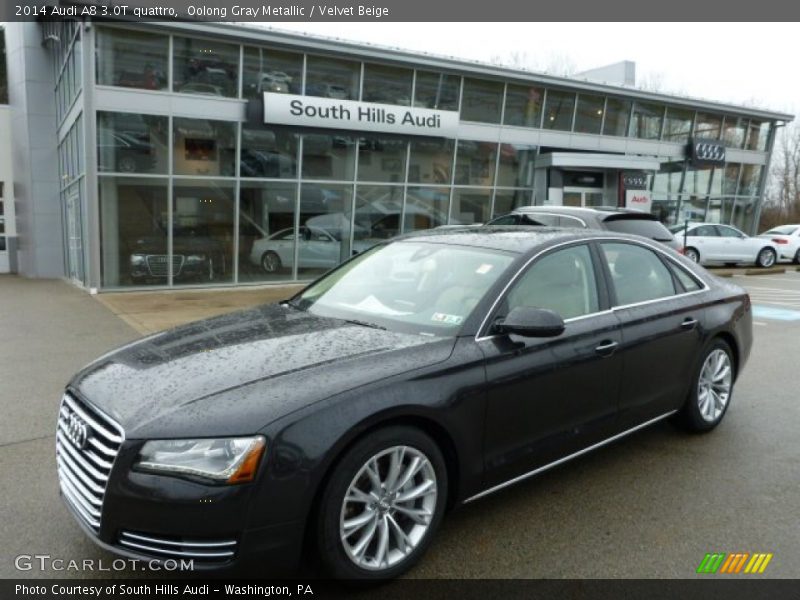 Oolong Gray Metallic / Velvet Beige 2014 Audi A8 3.0T quattro