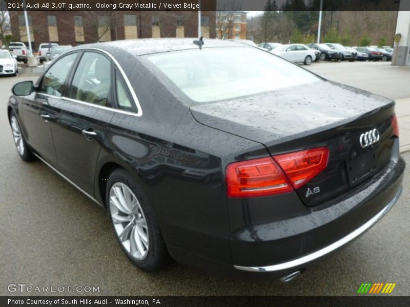 Oolong Gray Metallic / Velvet Beige 2014 Audi A8 3.0T quattro