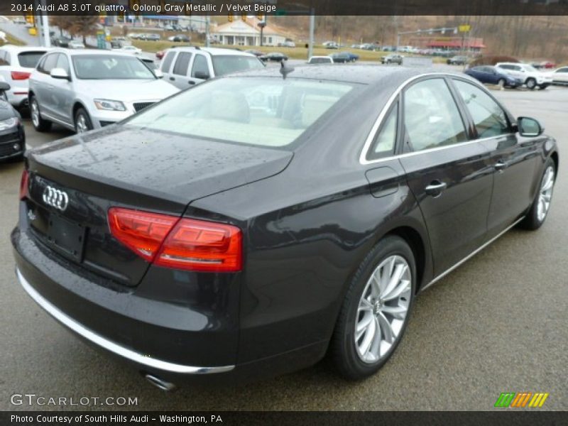 Oolong Gray Metallic / Velvet Beige 2014 Audi A8 3.0T quattro