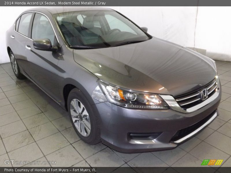 Modern Steel Metallic / Gray 2014 Honda Accord LX Sedan