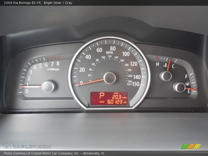 Bright Silver / Gray 2009 Kia Borrego EX V6