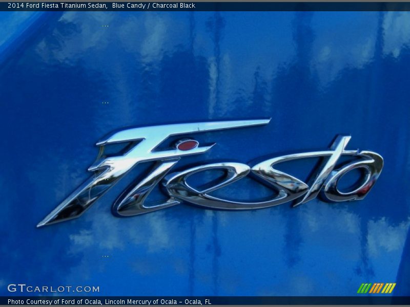 Blue Candy / Charcoal Black 2014 Ford Fiesta Titanium Sedan