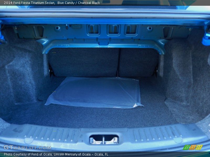 Blue Candy / Charcoal Black 2014 Ford Fiesta Titanium Sedan