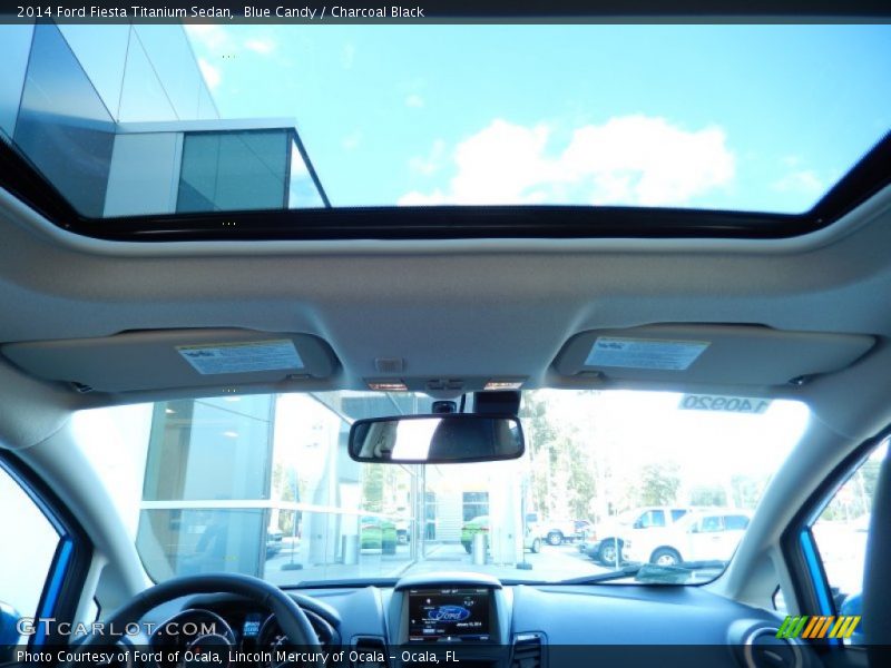 Blue Candy / Charcoal Black 2014 Ford Fiesta Titanium Sedan