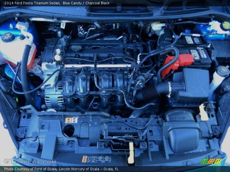 Blue Candy / Charcoal Black 2014 Ford Fiesta Titanium Sedan
