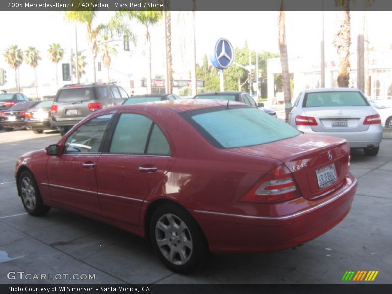 Mars Red / Stone 2005 Mercedes-Benz C 240 Sedan