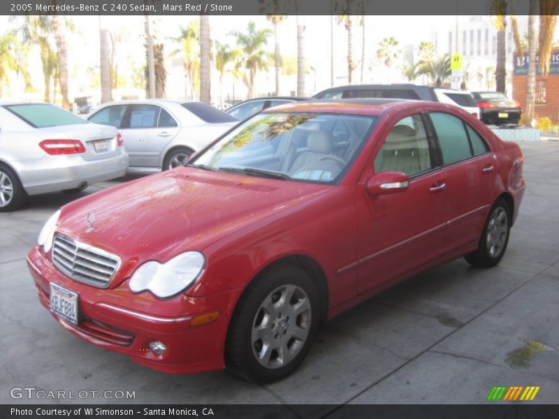 Mars Red / Stone 2005 Mercedes-Benz C 240 Sedan
