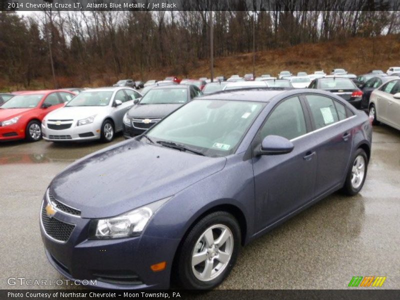 Atlantis Blue Metallic / Jet Black 2014 Chevrolet Cruze LT