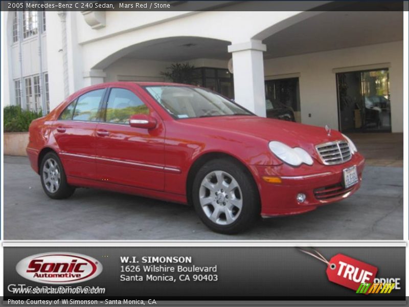 Mars Red / Stone 2005 Mercedes-Benz C 240 Sedan