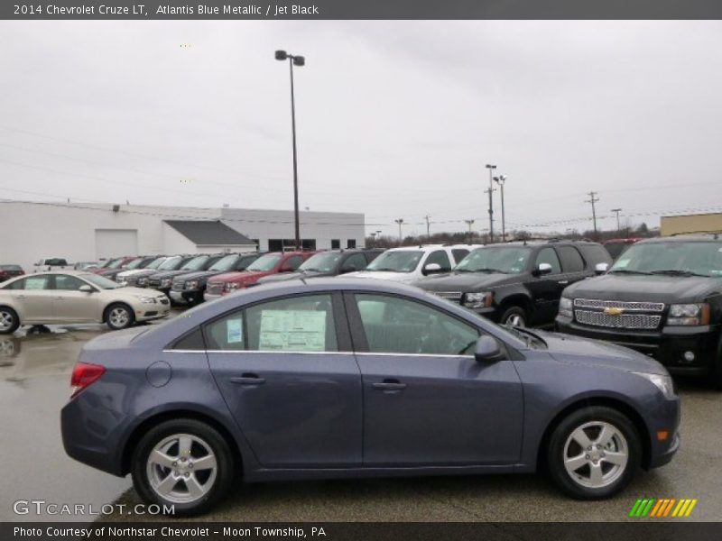 Atlantis Blue Metallic / Jet Black 2014 Chevrolet Cruze LT