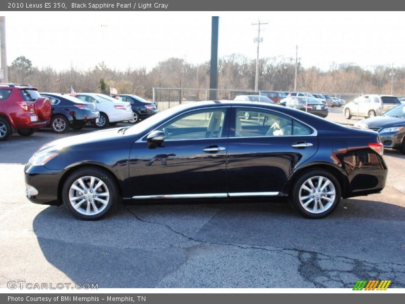 Black Sapphire Pearl / Light Gray 2010 Lexus ES 350
