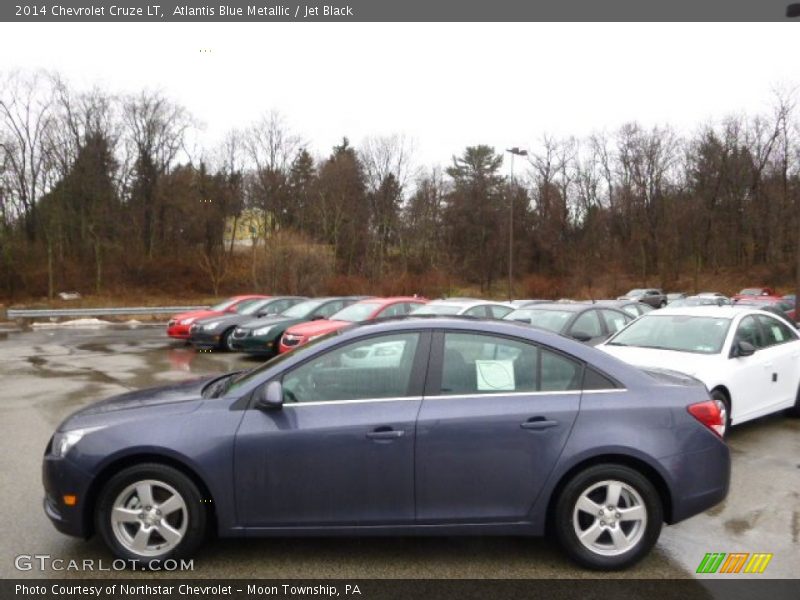 Atlantis Blue Metallic / Jet Black 2014 Chevrolet Cruze LT