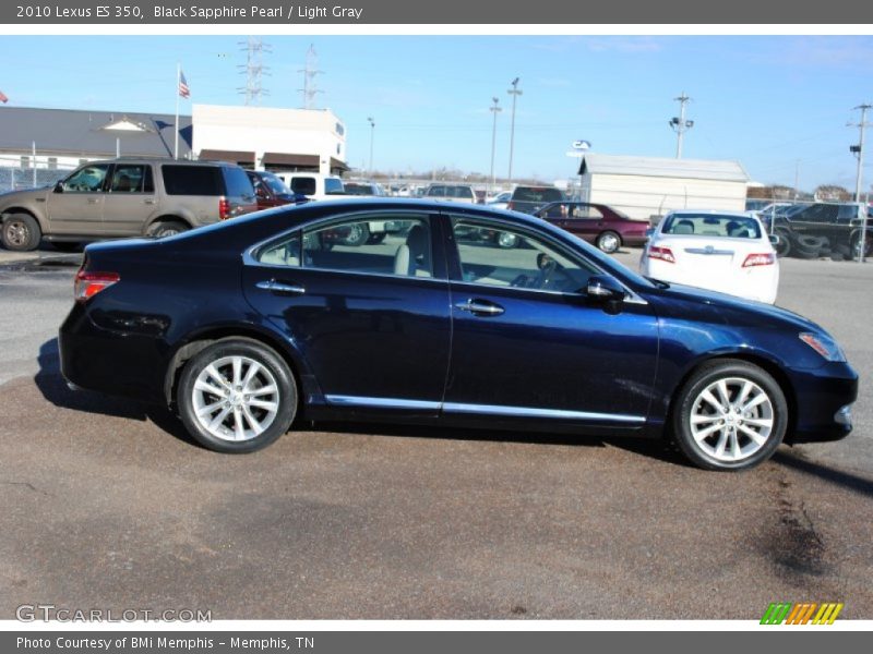 Black Sapphire Pearl / Light Gray 2010 Lexus ES 350