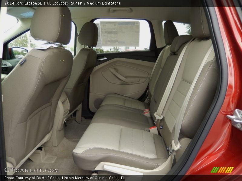 Rear Seat of 2014 Escape SE 1.6L EcoBoost