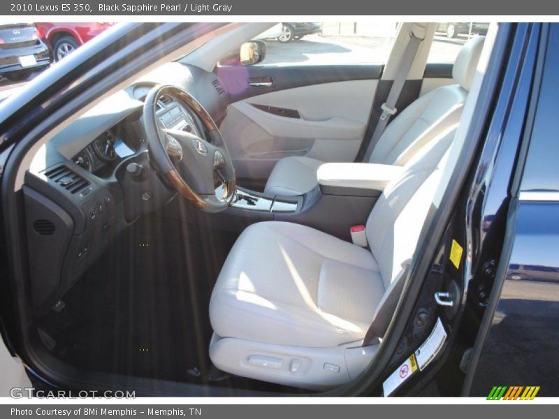 Black Sapphire Pearl / Light Gray 2010 Lexus ES 350