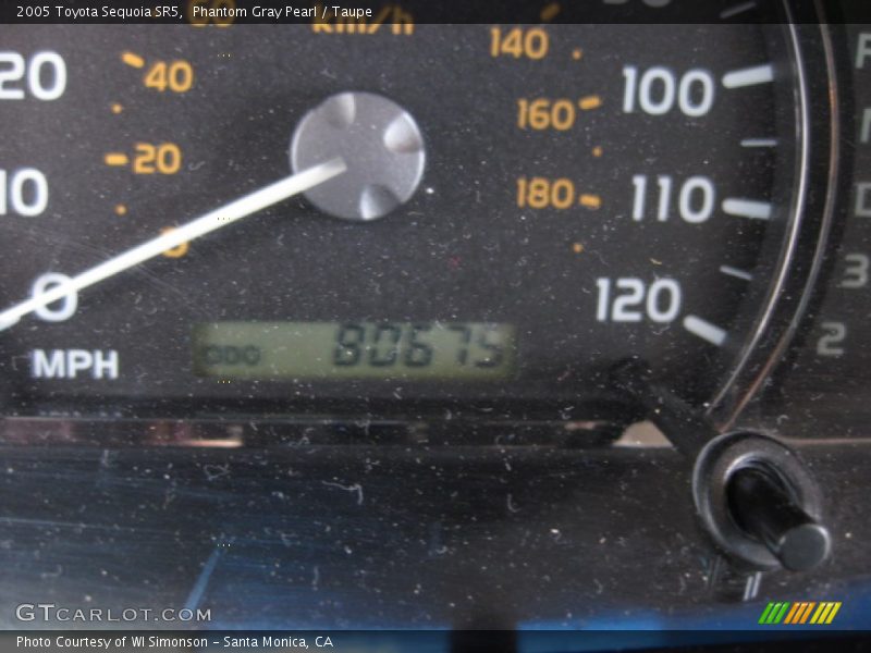 Phantom Gray Pearl / Taupe 2005 Toyota Sequoia SR5