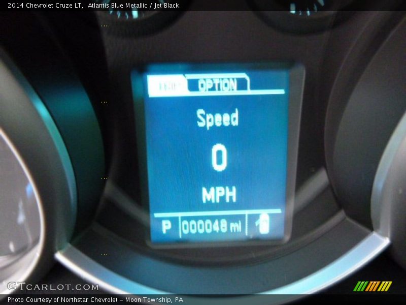 Atlantis Blue Metallic / Jet Black 2014 Chevrolet Cruze LT
