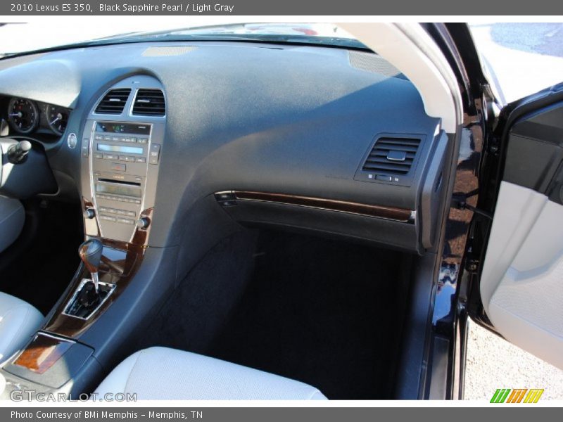 Black Sapphire Pearl / Light Gray 2010 Lexus ES 350