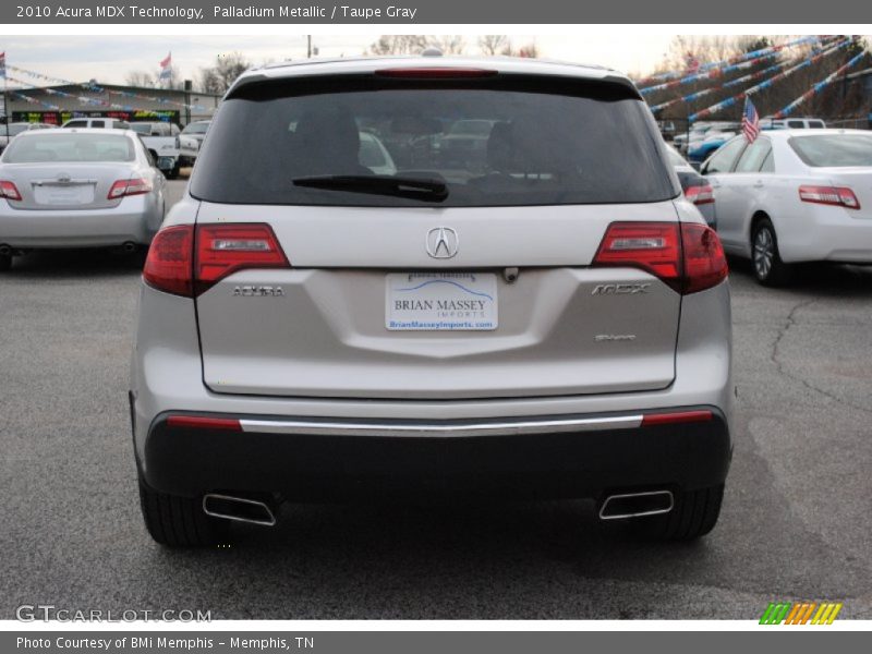 Palladium Metallic / Taupe Gray 2010 Acura MDX Technology