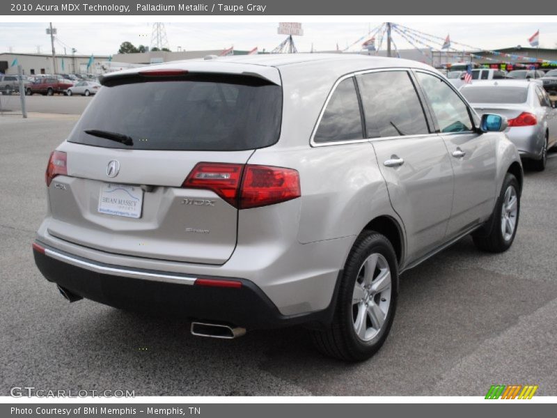 Palladium Metallic / Taupe Gray 2010 Acura MDX Technology