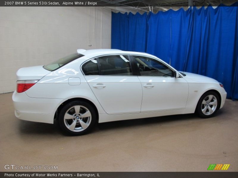 Alpine White / Beige 2007 BMW 5 Series 530i Sedan