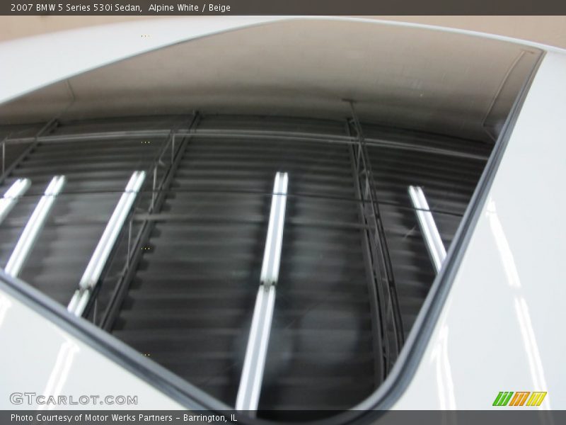 Alpine White / Beige 2007 BMW 5 Series 530i Sedan