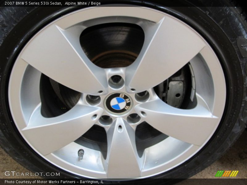 Alpine White / Beige 2007 BMW 5 Series 530i Sedan